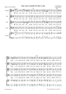 Our soul waiteth for the Lord