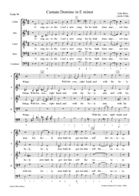 Cantate Domino in E minor