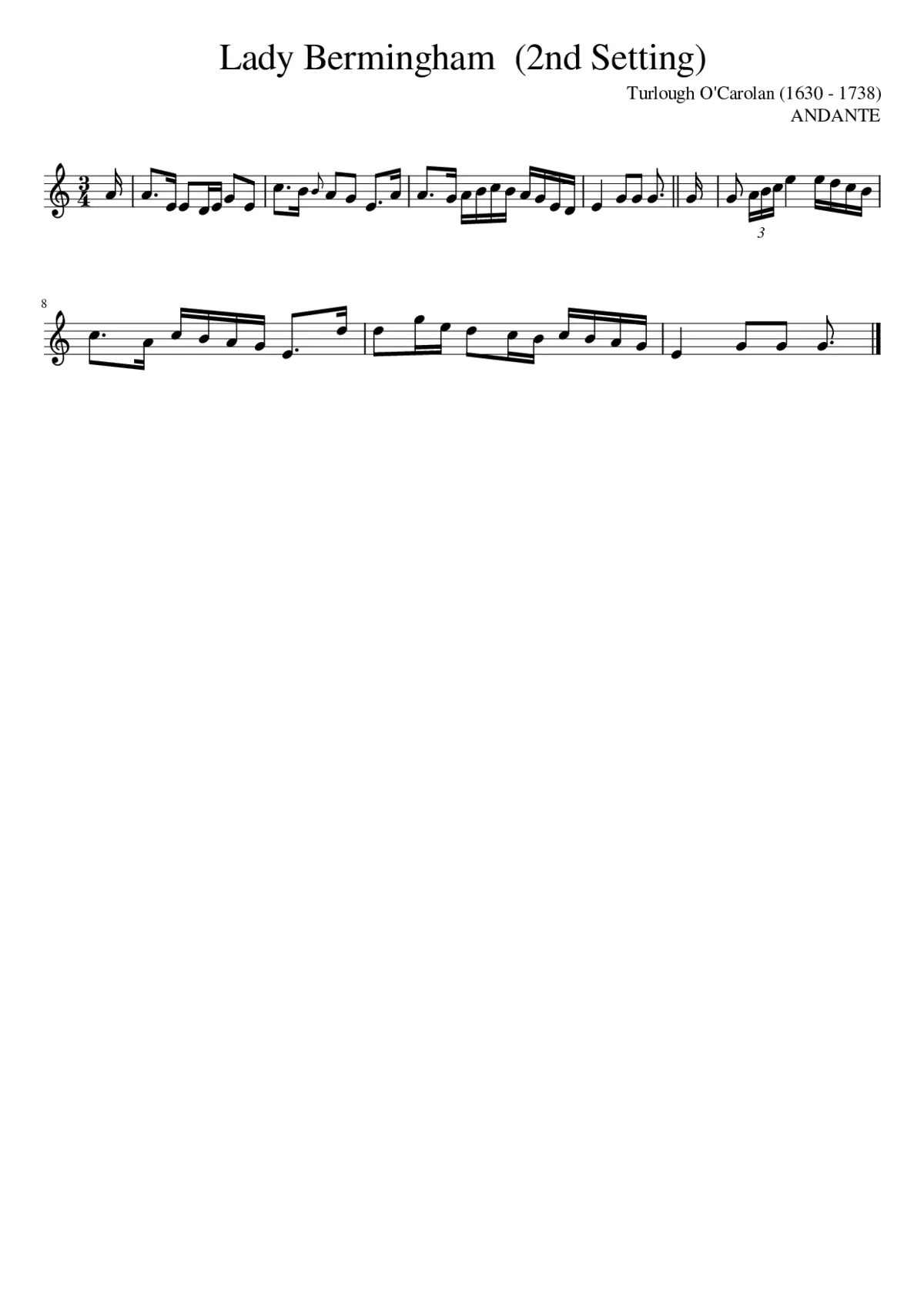 Lady Bermingham (2nd Setting) - Page 1