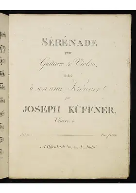 Sérénade pour Guitarre et Violon