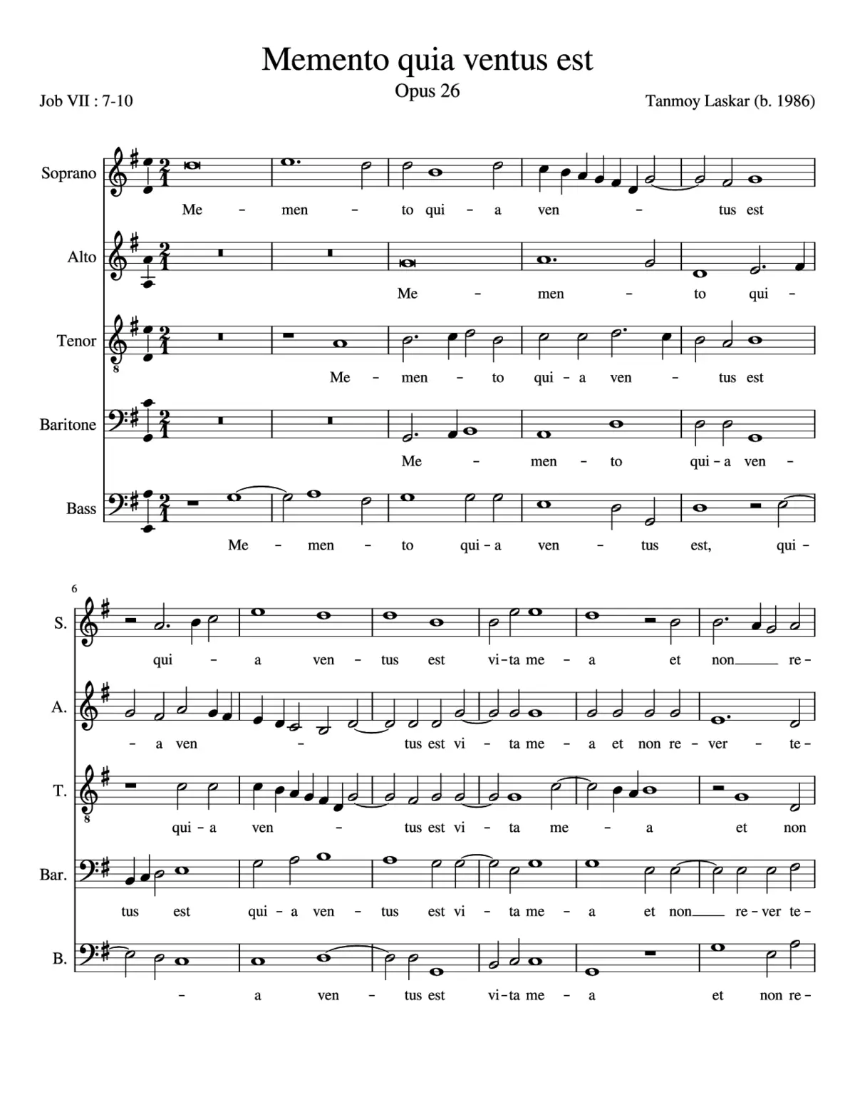 Memento quia ventus est - Page 1