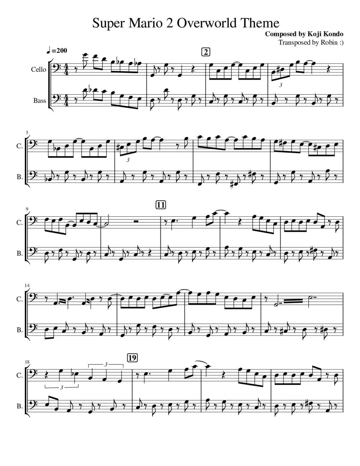 Super Mario Bros - Overworld - Page 1