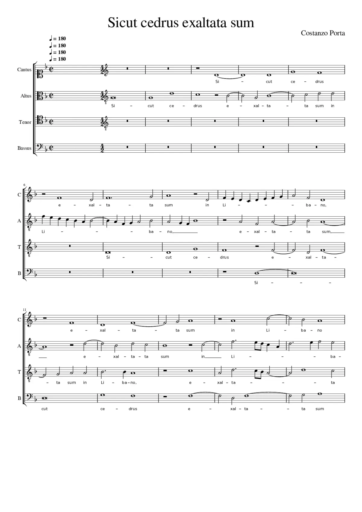 Sicut cedrus exaltata sum - Page 1