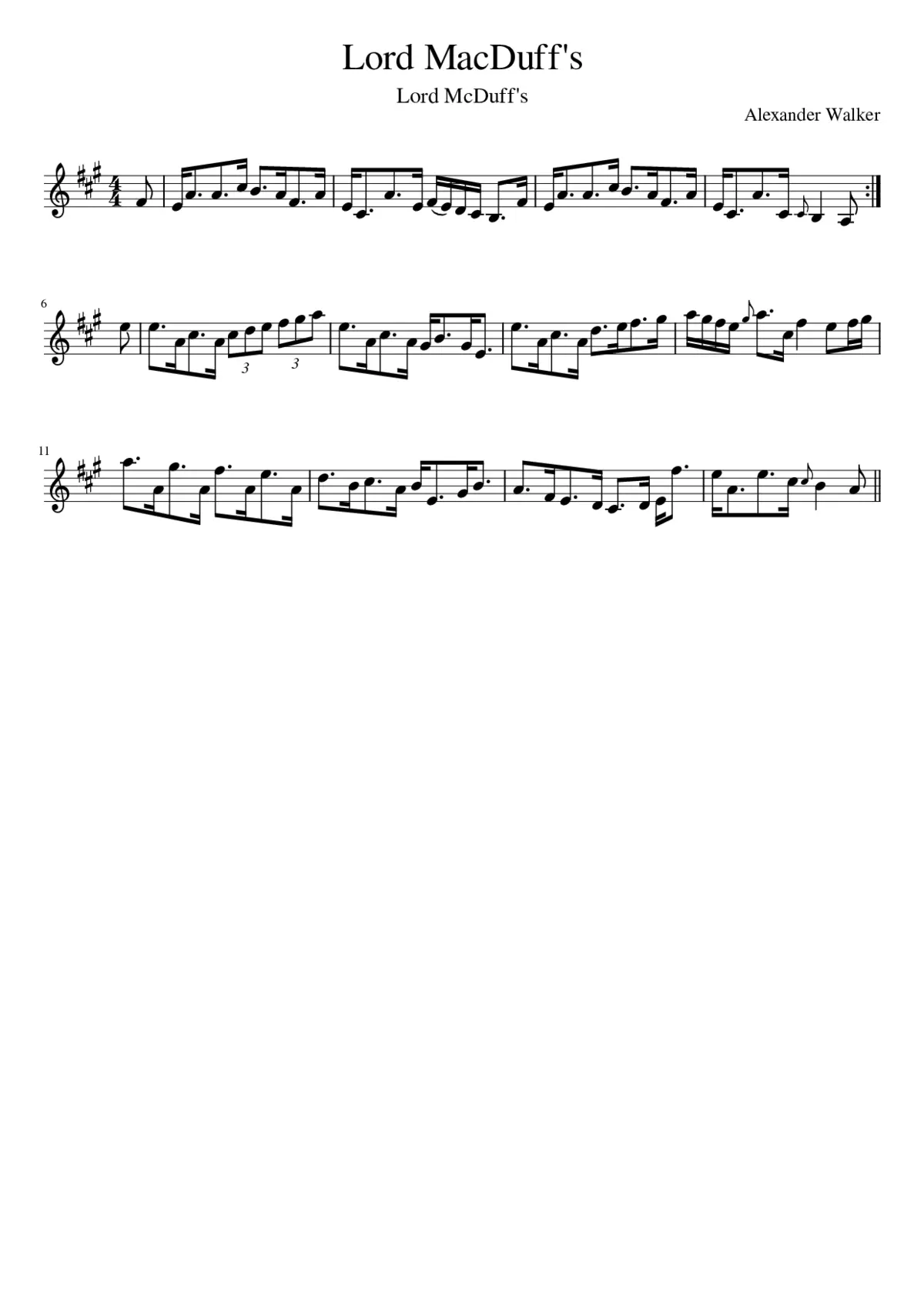 Lord MacDuff's - Page 1