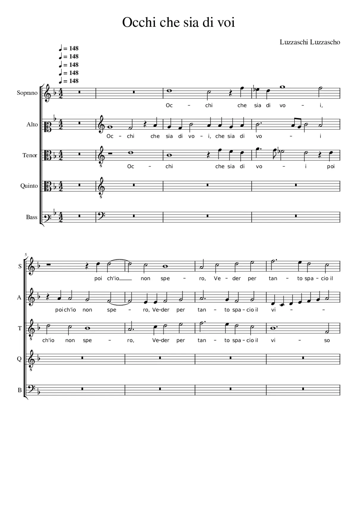 Occhi che sia di voi - Page 1