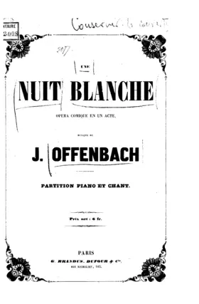 Une nuit blanche