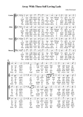 Away with these self-loving lads