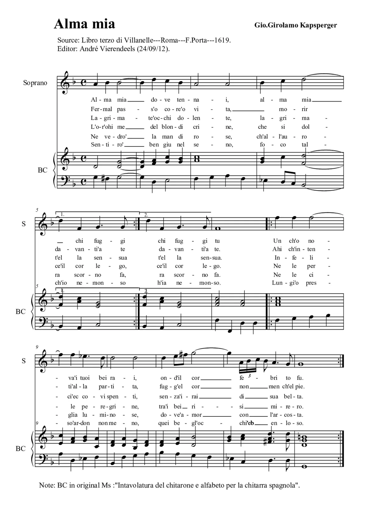 Alma mia - Page 1