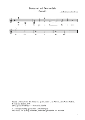 Beatus qui soli Deo confidit à 3