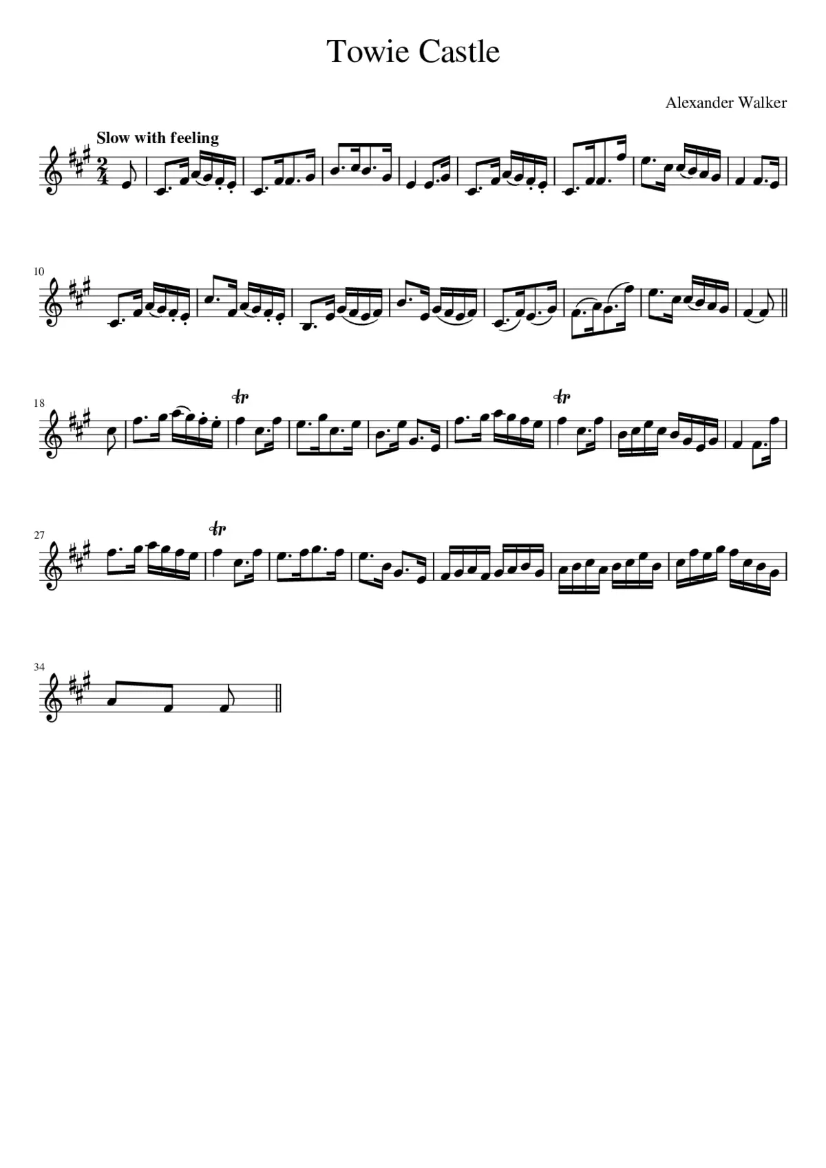 Towie Castle - Page 1