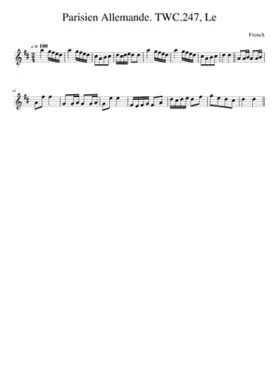 Parisien Allemande. TWC.247 Le