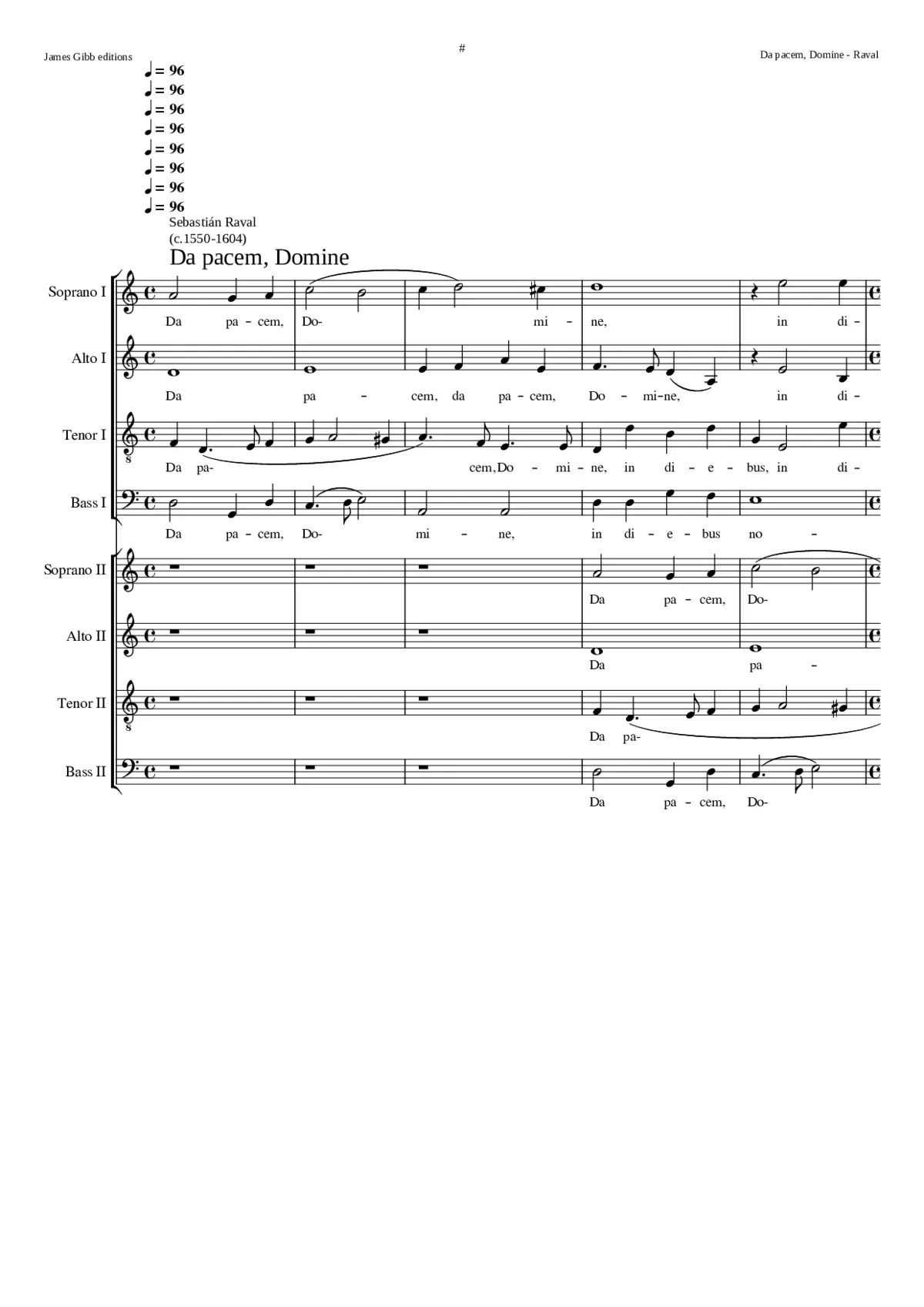 Da Pacem Domine - Page 1