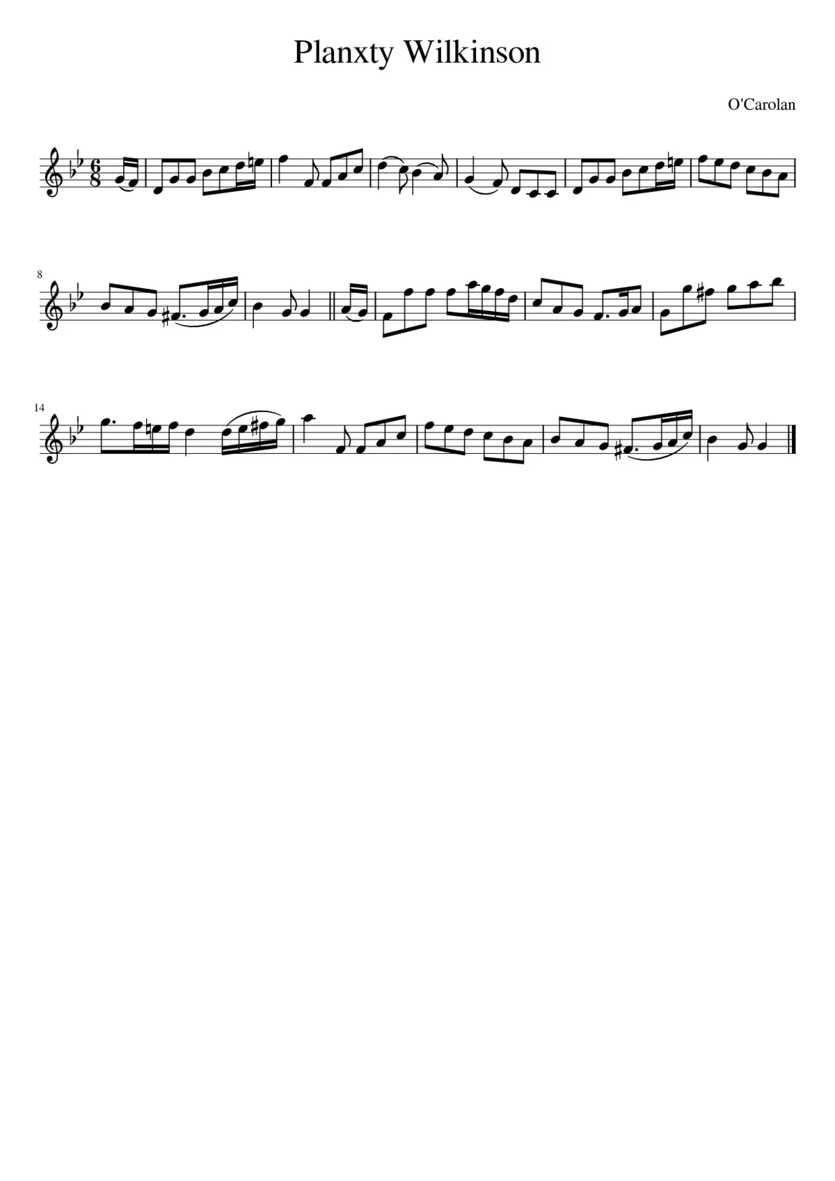 Planxty Wilkinson - Page 1