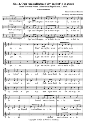 Ogn' un s'allegra e viv' in fest' e in gioco