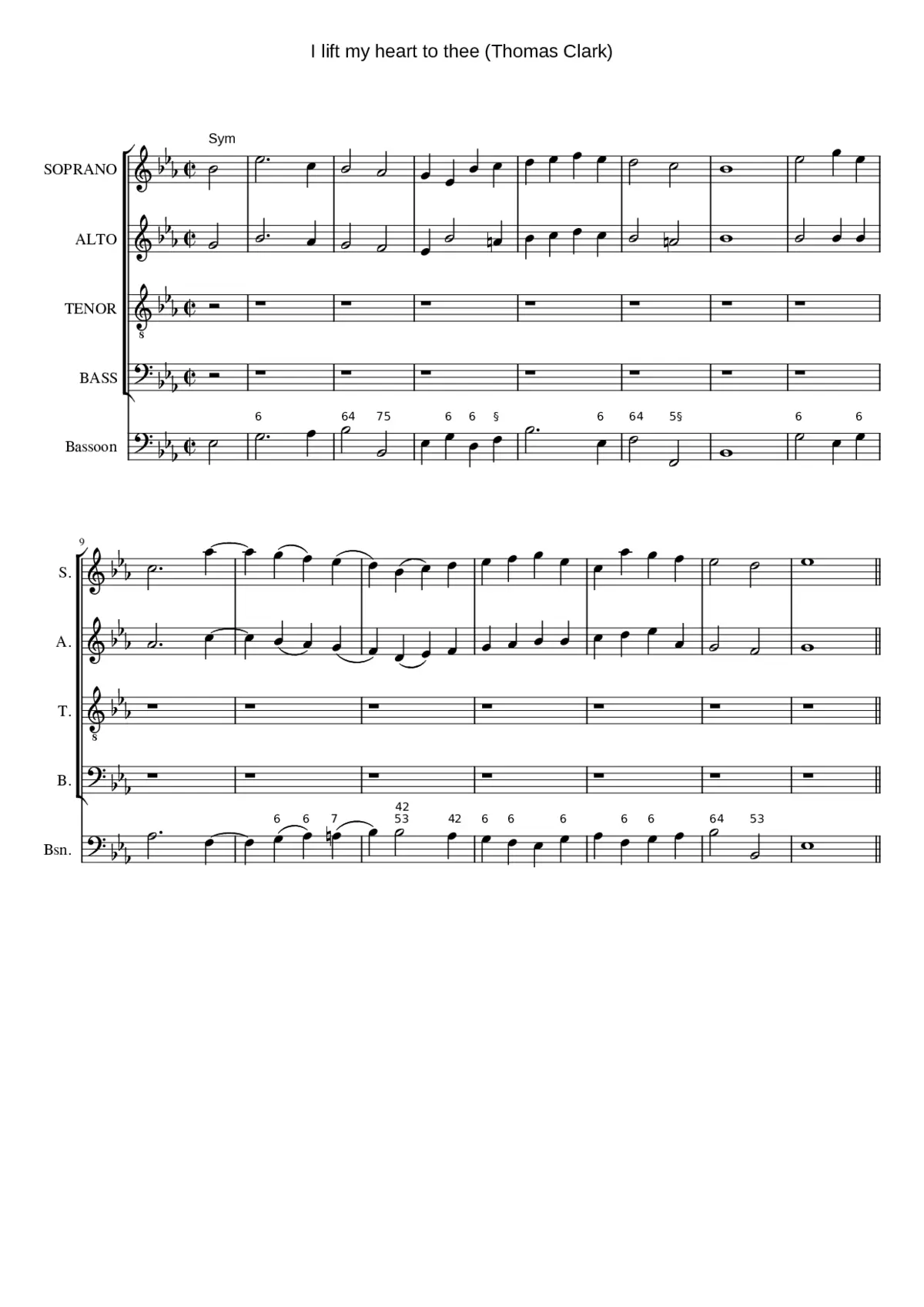 I lift my heart to thee - Page 1