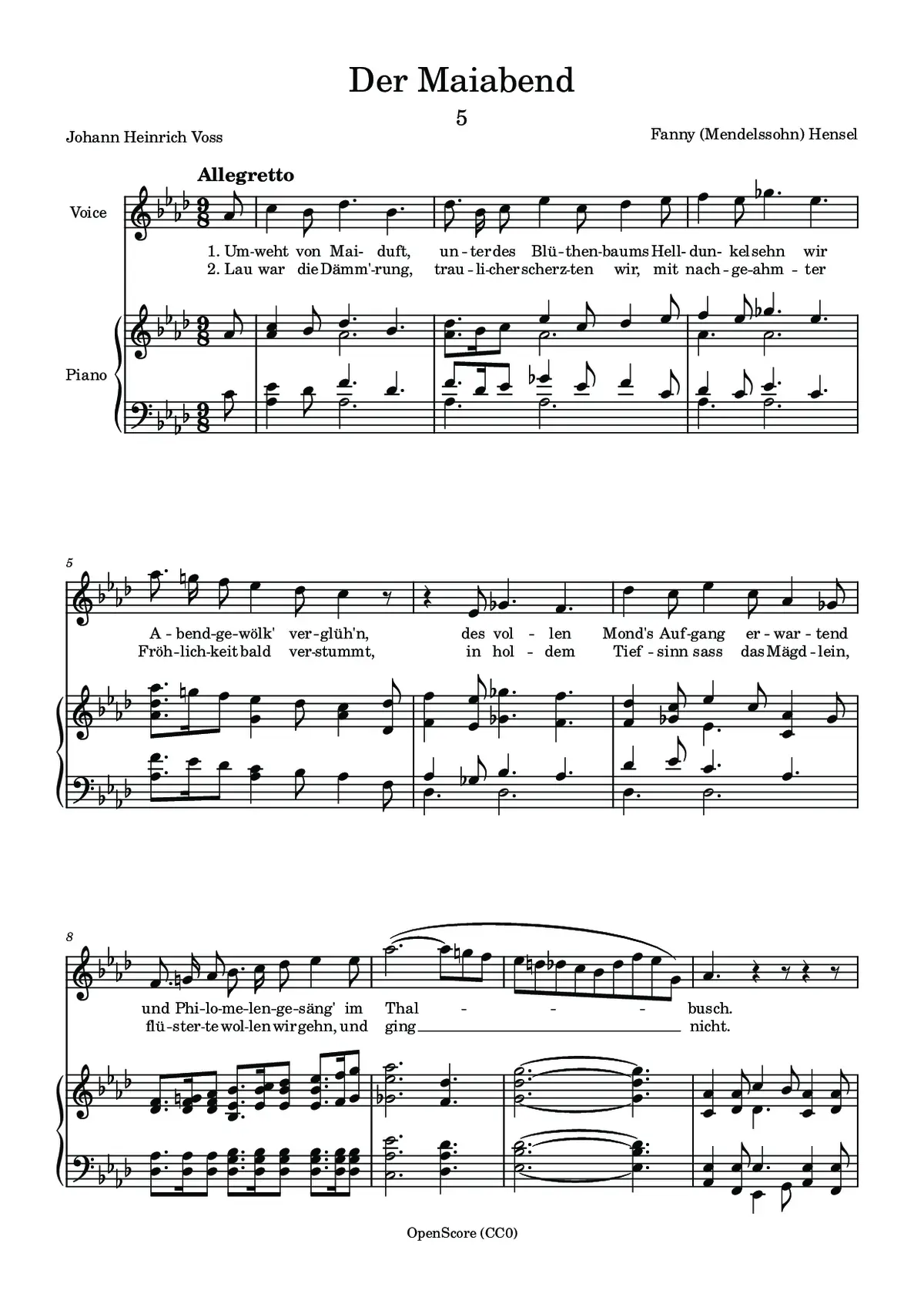 Der Maiabend - Page 1