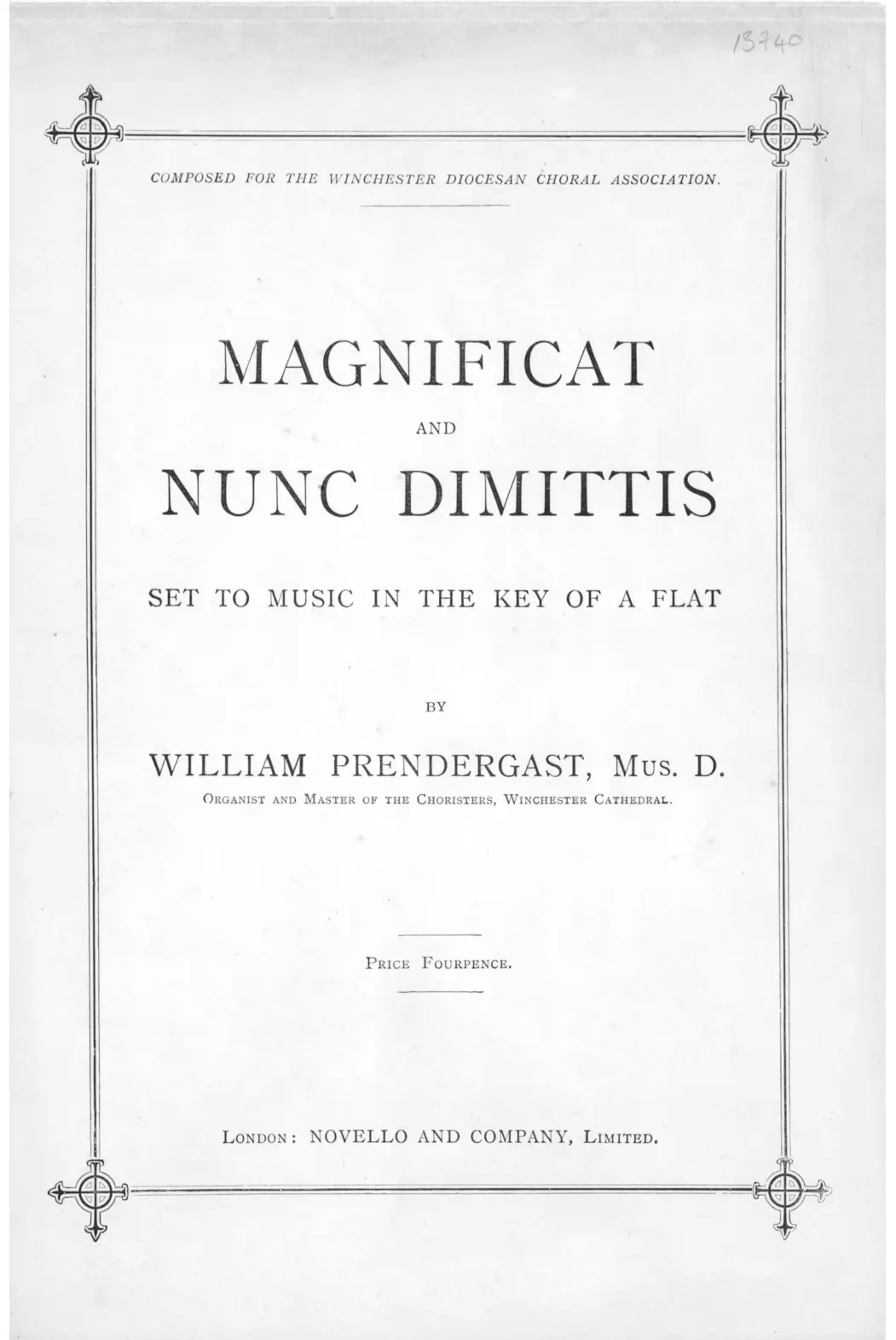 Magnificat and Nunc Dimittis in A flat - Page 1