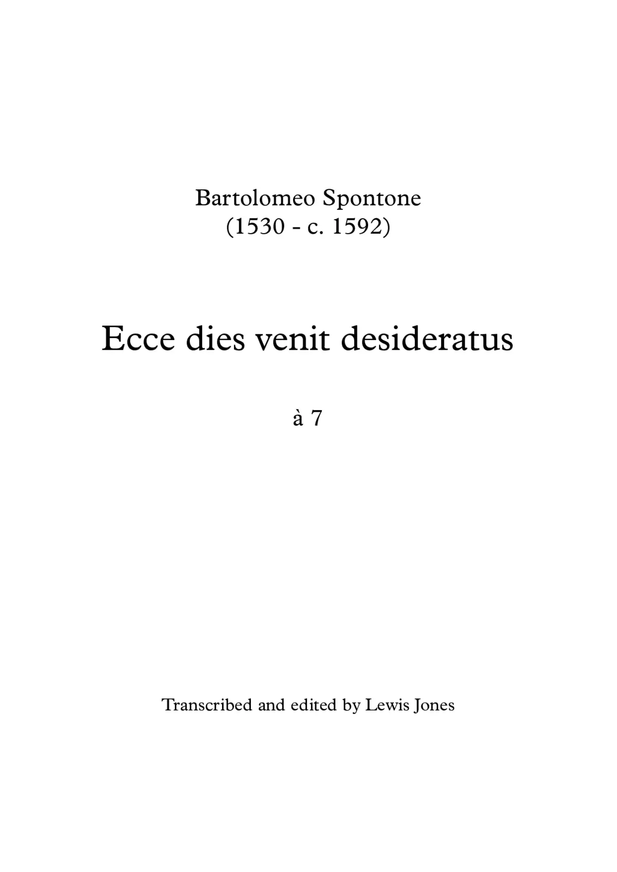 Ecce venit desideratus diu a 7 - Page 1