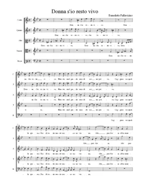 Donna s'io resto vivo