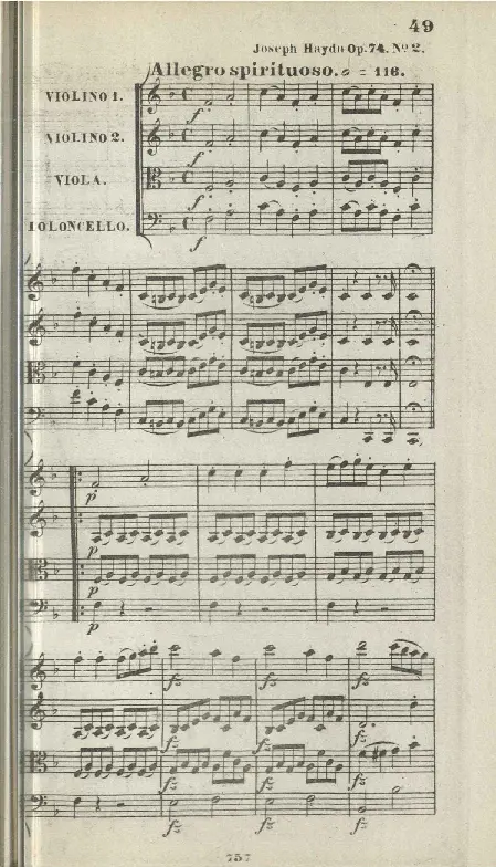 String Quartet in F major - Page 1