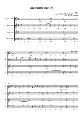 Virgo mater creatoris