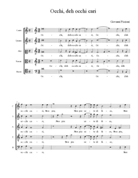 Occhi, deh occhi cari