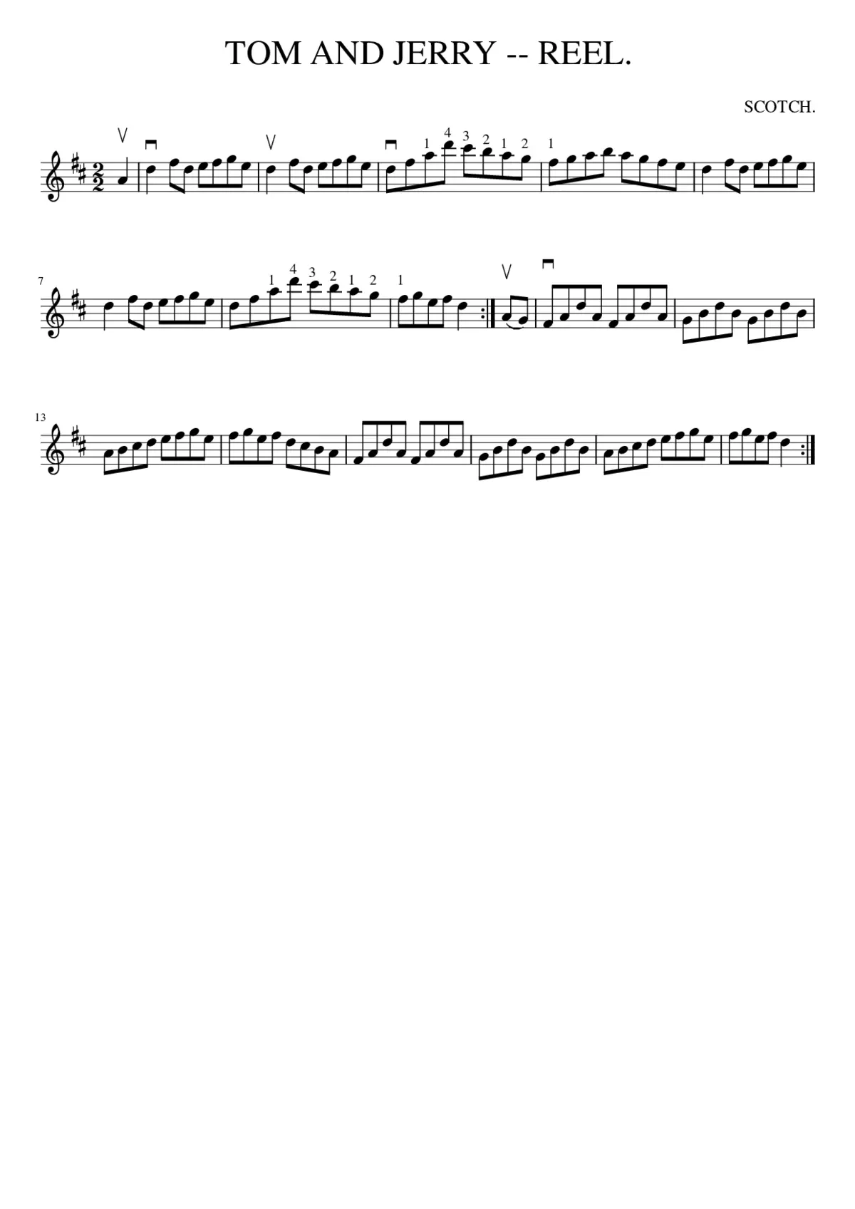 TOM AND JERRY -- REEL. - Page 1