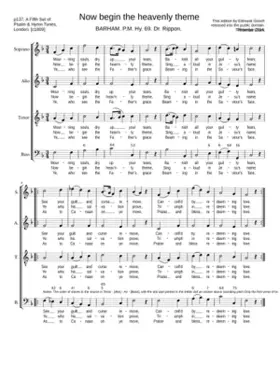 Now begin the heavenly theme