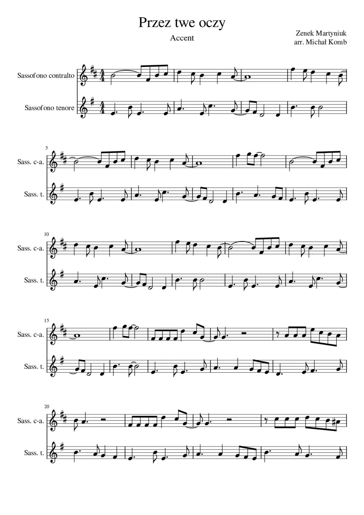 przez twe oczy zielone - Page 1