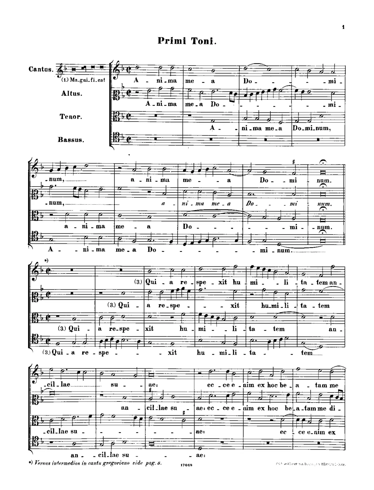 Magnificat primi toni - Page 1