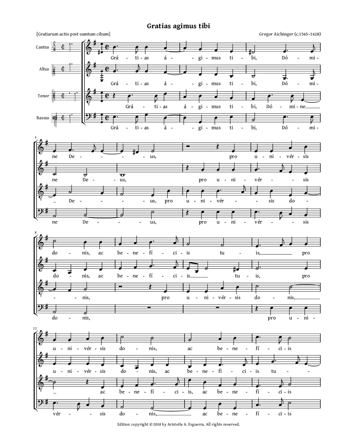 Gratias agimus tibi - Page 1
