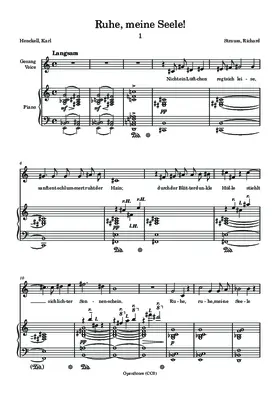 Ruhe, meine Seele!