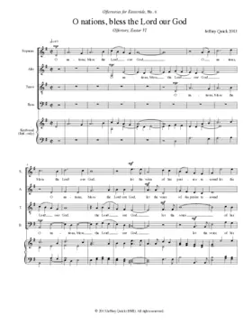 O nations, bless the Lord our God