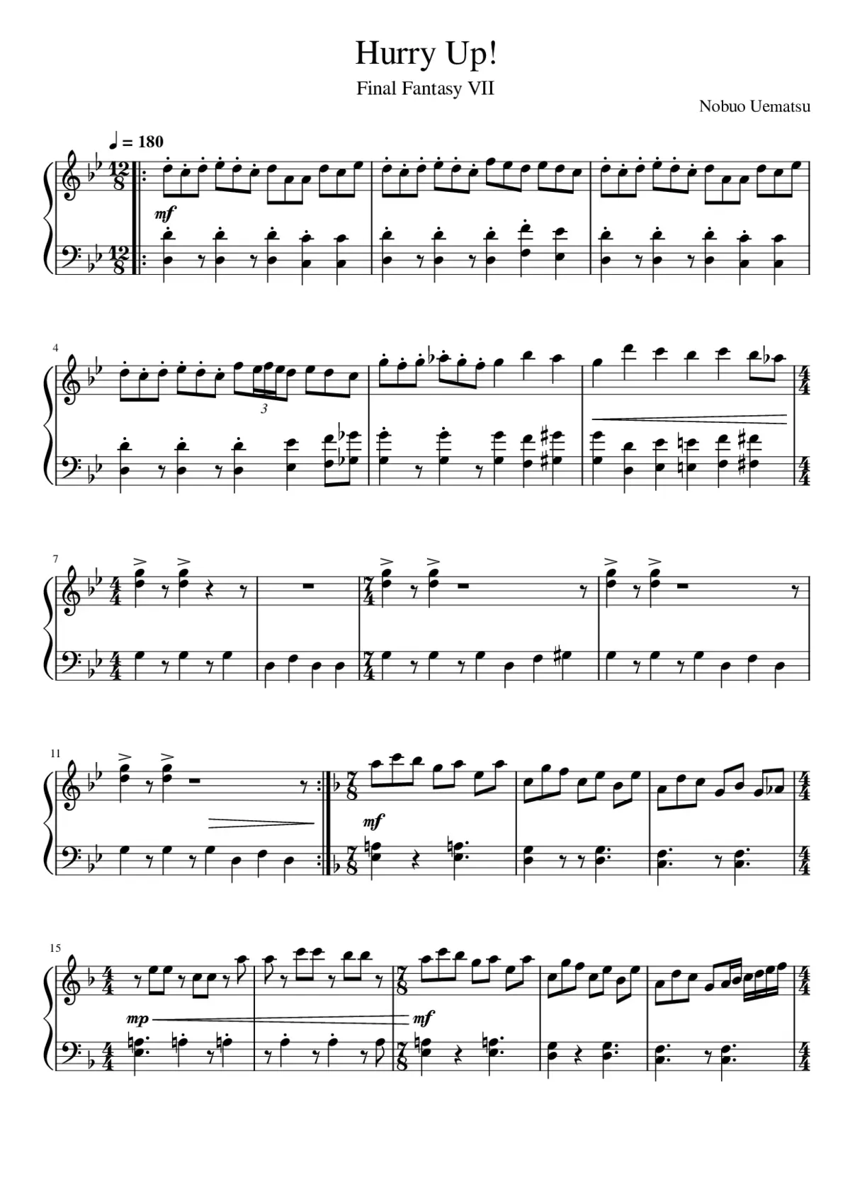 final fantasy vii hurry faster - Page 1