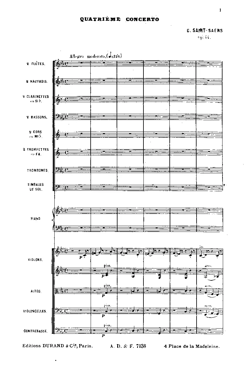 Piano Concerto No.4 - Page 1