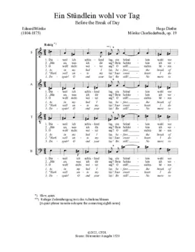 Ein Stündlein wohl vor Tag