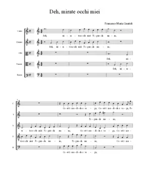 Deh, mirate occhi miei