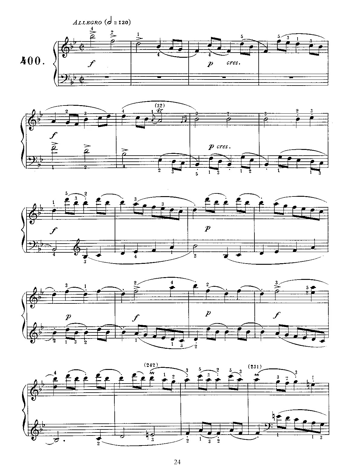 Keyboard Sonata in B-flat major - Page 1