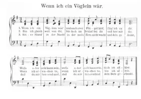 Wenn ich ein Vöglein wär