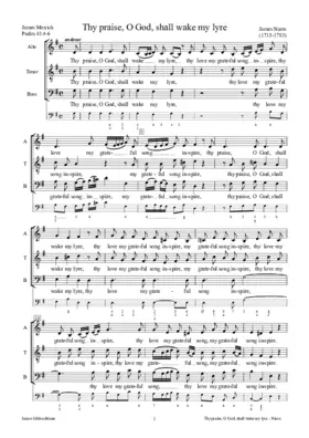 Thy praise, O God, shall wake my lyre
