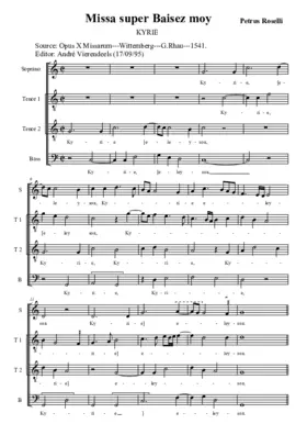 Missa super Baisez moy