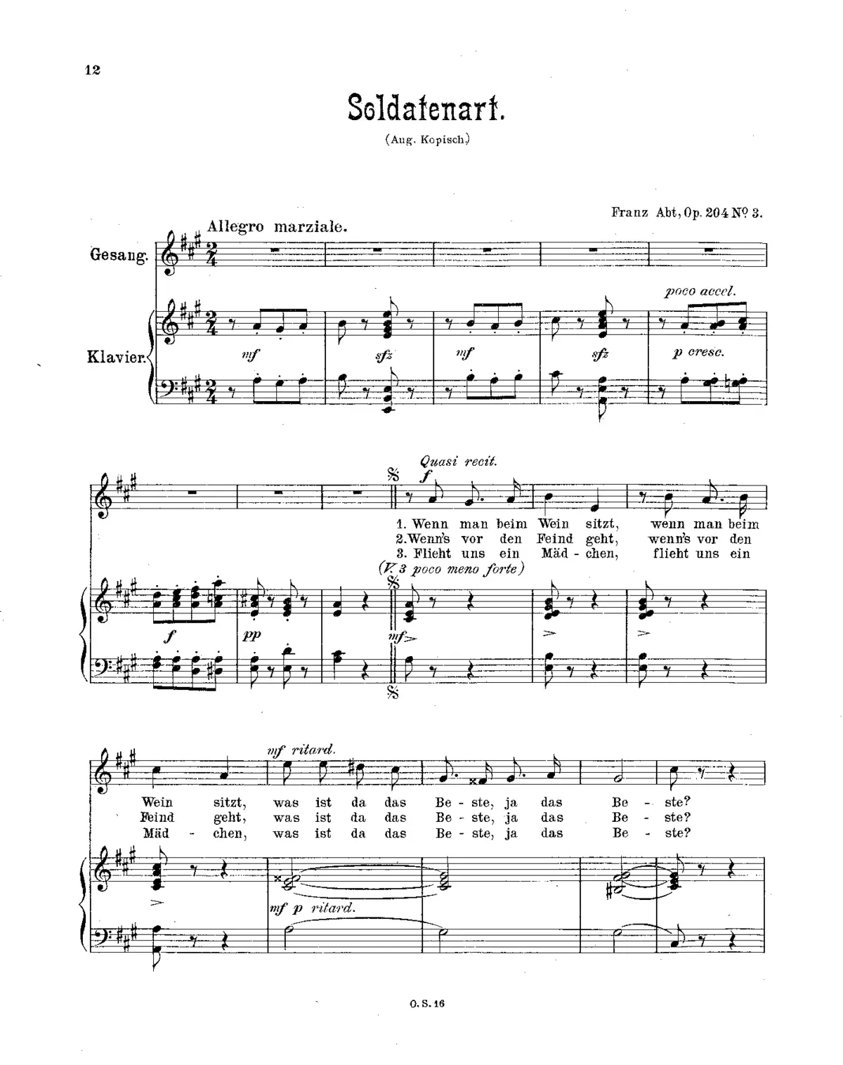 3 Lieder, Op.204 - Page 1