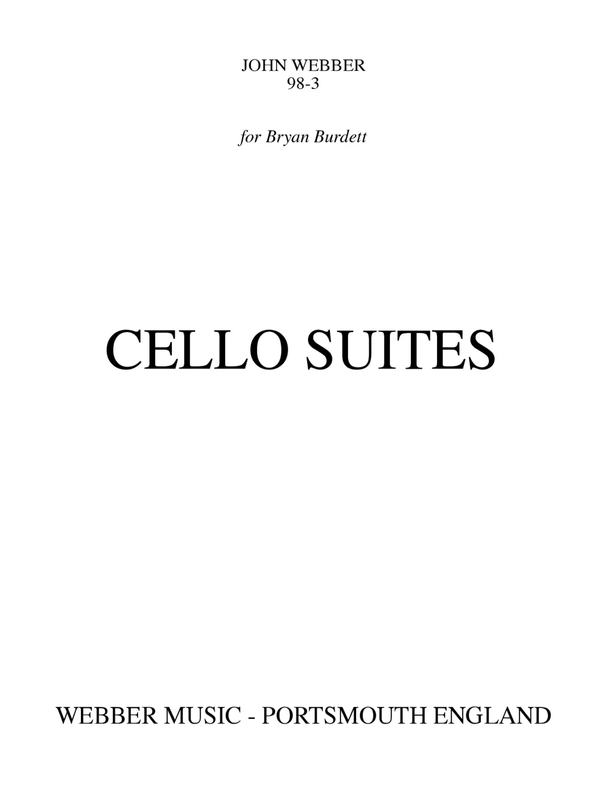 3 Cello Suites - Page 1
