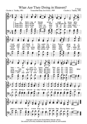 What Are They Doing in Heaven?