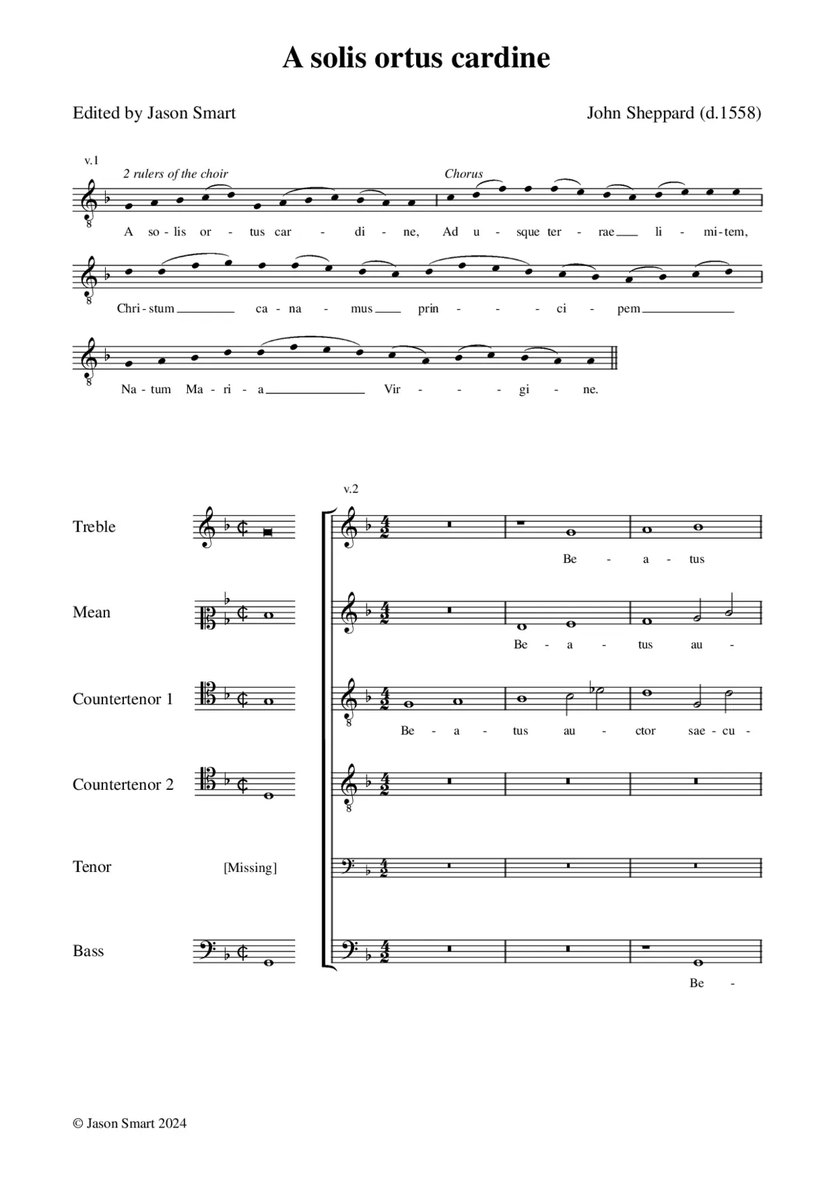 A solis ortus cardine - Page 1