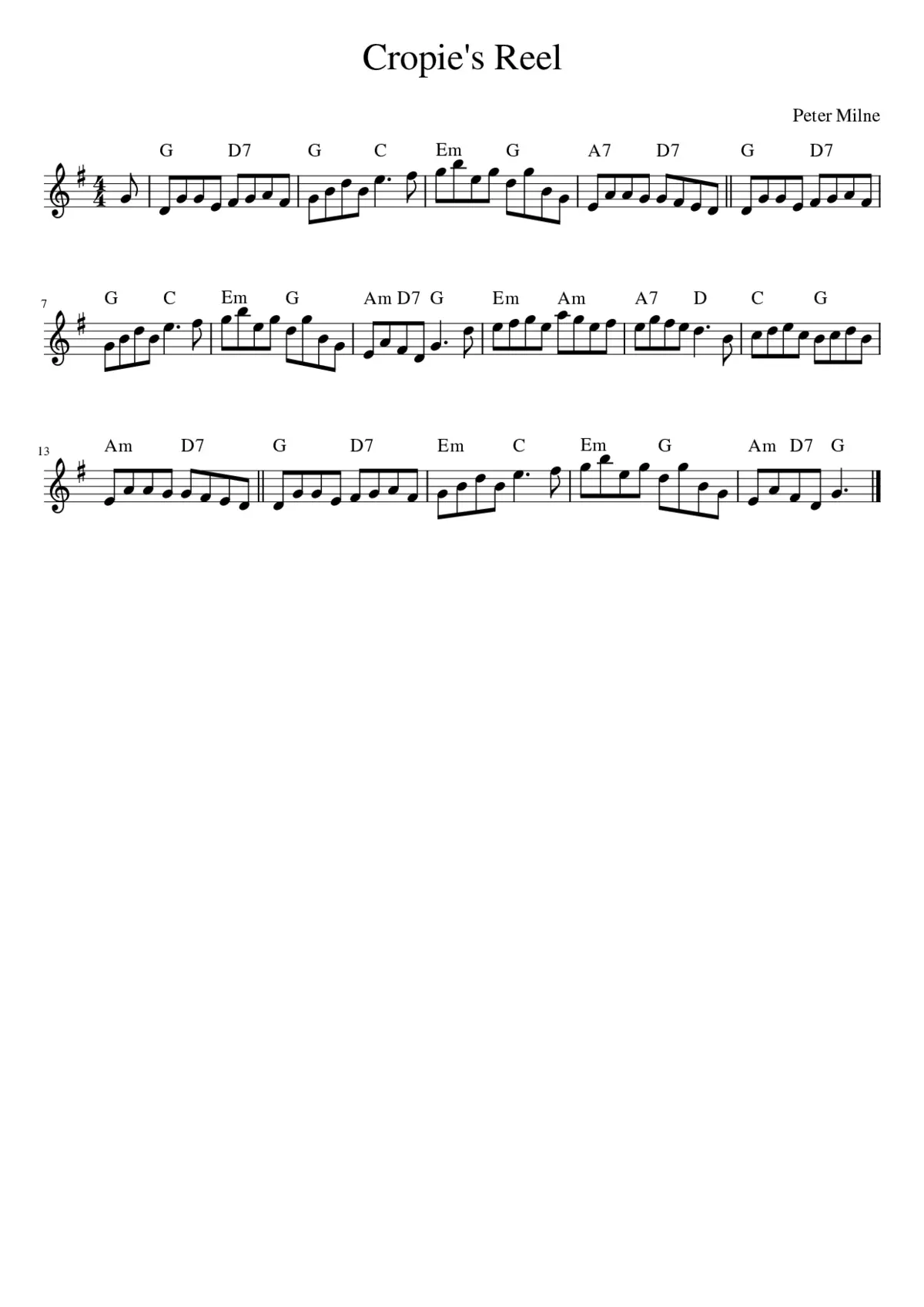 Cropie's Reel - Page 1