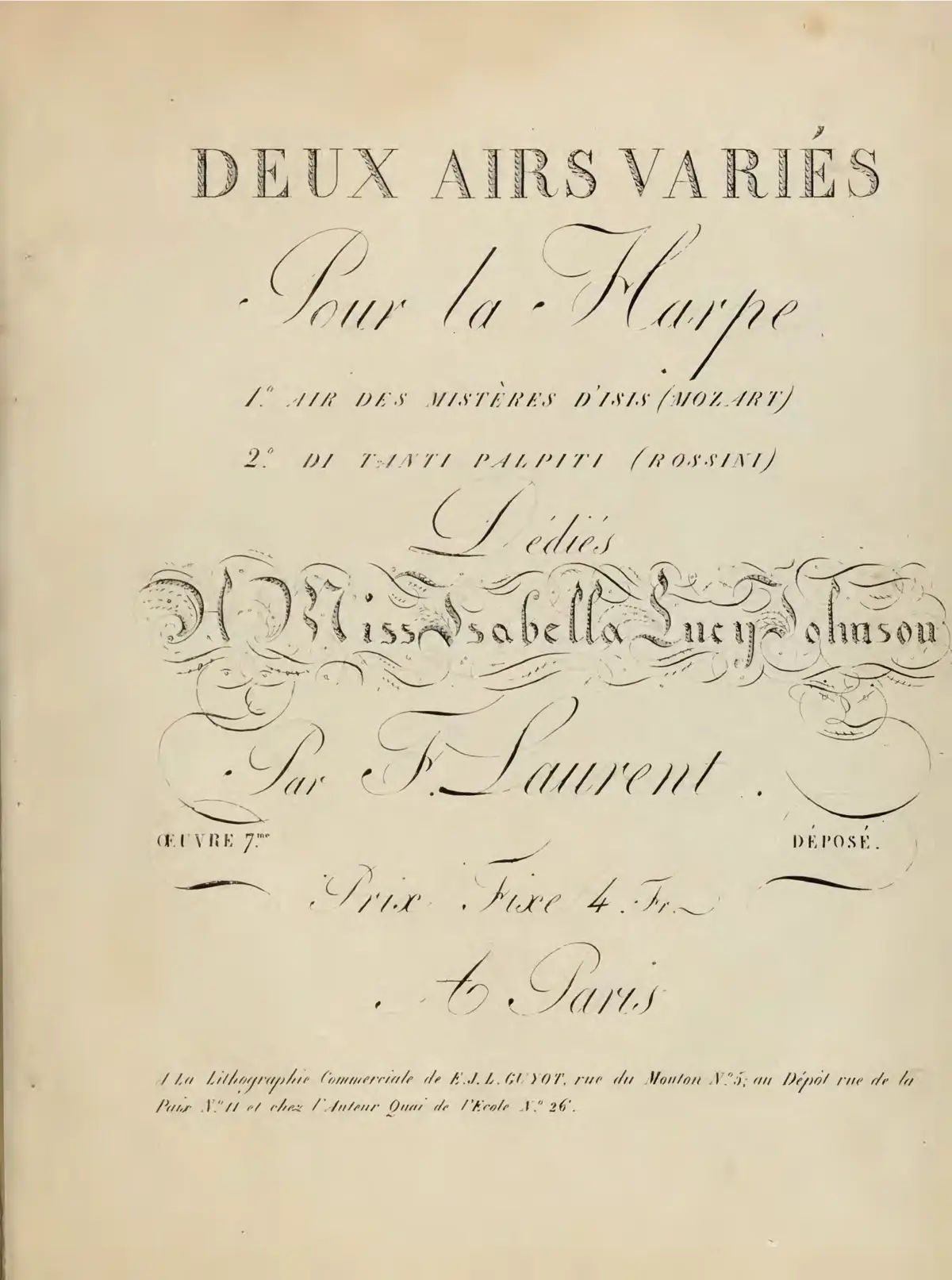 Deux airs variés - Page 1