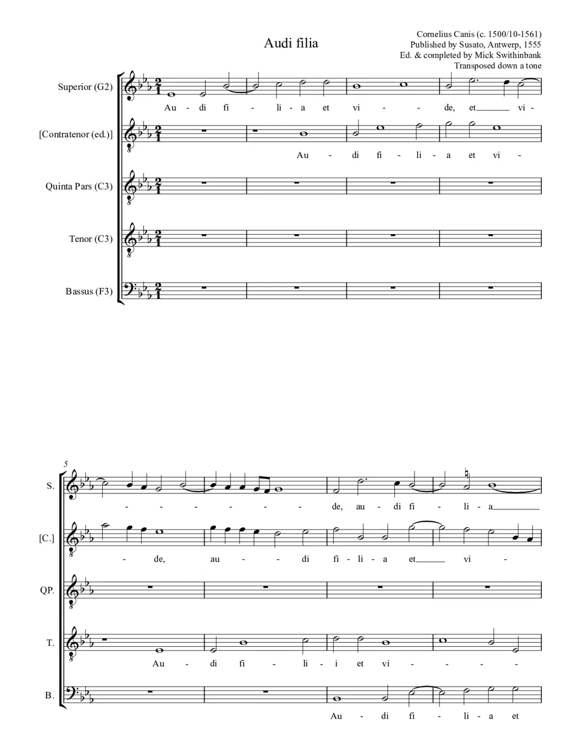 Audi filia - Page 1