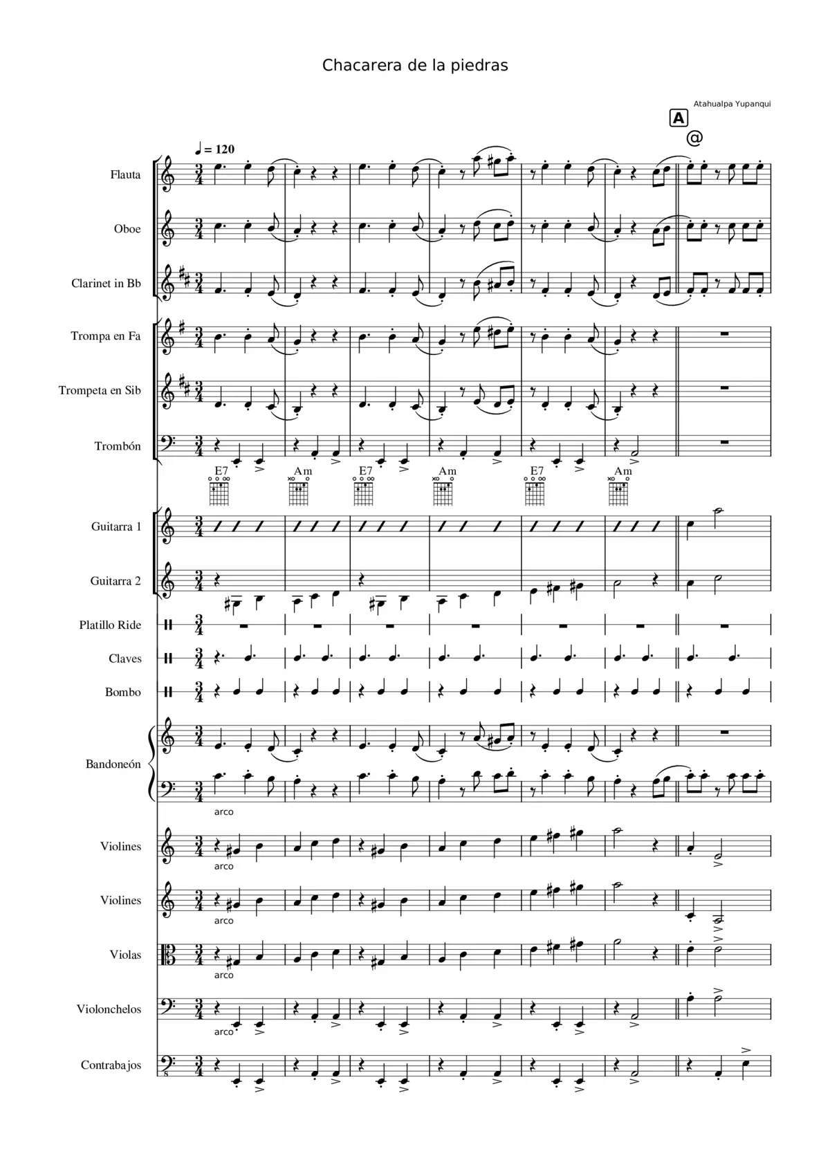 Chacarera de las piedras - Page 1