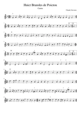 Huict Bransles de Poictou
